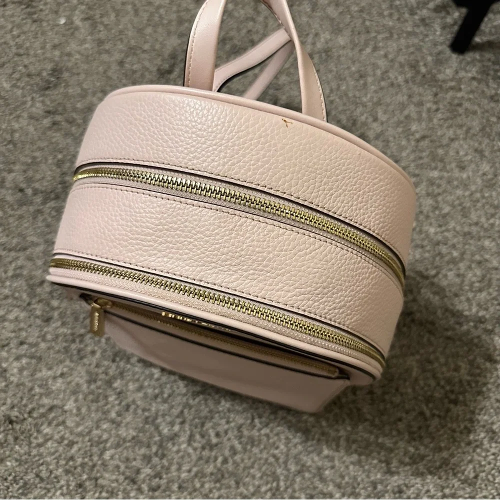 michael kors adina powder pink blush pebble leather backpack - Picture 4 of 11